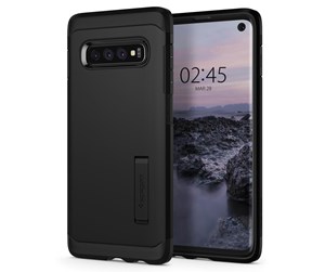 Mobil - Deksel og etui - Spigen Tough Armor - black - Galaxy S10 - 605CS25805