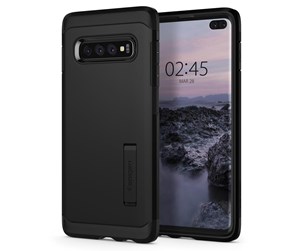 Mobil - Deksel og etui - Spigen Tough Armor - black - Galaxy S10+ - 606CS25770