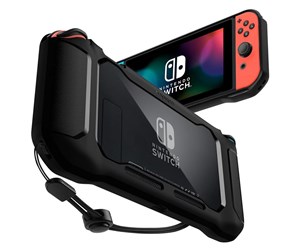 Spill - Tilbehør - Spigen Rugged Armor - black - Nintendo Switch - Deksel - Nintendo Switch - ACS01228