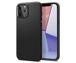 Mobil - Deksel og etui - Spigen Liquid Air - black - iPhone 12 Pro Max - ACS01617