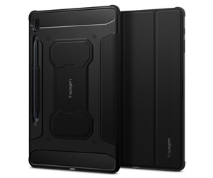 Nettbrett - Deksler og etui - Spigen Rugged Armor Pro - black - Samsung Galaxy Tab S7 FE/S7 FE 5G - ACS03007