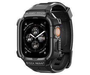 Verktøykasser & Lagringssystemer - Spigen Rugged Armor Pro - black - Apple Watch Ultra 2/Ultra 49mm - ACS05460