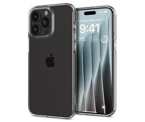 Mobil - Deksel og etui - Spigen Crystal Flex - crystal clear - iPhone 15 Pro Max - ACS06443