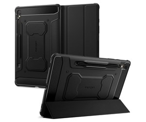 Nettbrett - Deksler og etui - Spigen Rugged Armor Pro - black - Samsung Galaxy Tab S9 - ACS06540