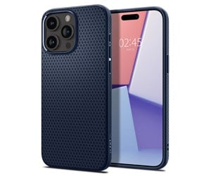 Mobil - Deksel og etui - Spigen Liquid Air - navy blue - iPhone 15 Pro Max - ACS06563