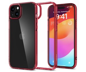 Mobil - Deksel og etui - Spigen Ultra Hybrid - red crystal - iPhone 15 Plus - ACS06654