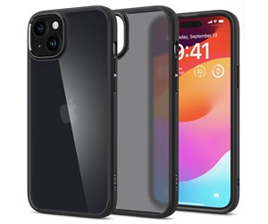 Mobil - Deksel og etui - Spigen Ultra Hybrid - frost black - iPhone 15 Plus - ACS06656