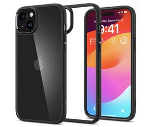 Mobil - Deksel og etui - Spigen Ultra Hybrid - matte black - iPhone 15 Plus - ACS06657