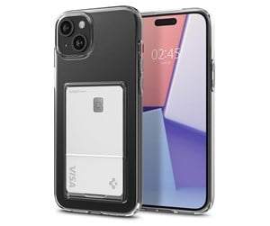 Mobil - Deksel og etui - Spigen Crystal Slot - crystal clear - iPhone 15 Plus - ACS06667