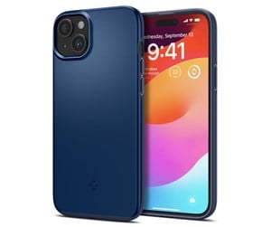 Mobil - Deksel og etui - Spigen Thin Fit - navy blue - iPhone 15 - ACS06777