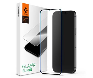 Mobil - Beskyttelsesglass - Spigen Glass FC HD 1 Pack - black - iPhone 12 Pro Max - AGL01468