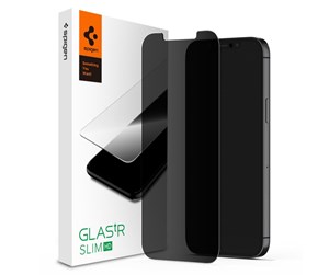 Mobil - Beskyttelsesglass - Spigen Glass tR Privacy HD - 1P - iPhone 12/Pro - AGL01513