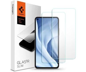 Mobil - Beskyttelsesglass - Spigen Glas tR Slim - 2 Pack - Xiaomi Mi 11 Lite/Xiaomi Mi 11 Lite 5G - AGL03048