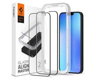 Mobil - Beskyttelsesglass - Spigen tR Align Master 2 Pack - FC black - iPhone 14 Plus/iPhone 13 Pro Max - AGL03377