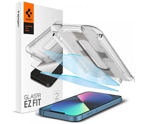 Mobil - Beskyttelsesglass - Spigen Glass tR EZ Fit Transparency Sensor Open 2 Pack -  iPhone 14/13 Pro/13 - AGL03389