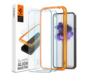 Mobil - Beskyttelsesglass - Spigen Glass AlignMaster 2 Pack - clear - Nothing Phone (1) - AGL05447