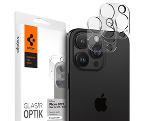 Mobil - Andre tilbehør - Spigen Glass tR Optik 2 Pack - Crystal Clear - iPhone 16/15/14 Pro / 16/15/14 Pro Max - AGL05761