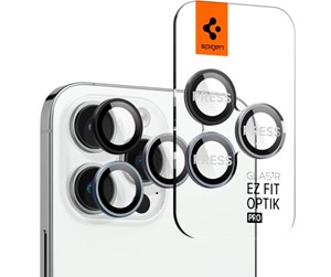 Mobil - Andre tilbehør - Spigen Glass EZ Fit Optik Pro 2 Pack - zero one - iPhone 15 Pro/15 Pro Max/14 Pro/14 Pro Max - AGL06159