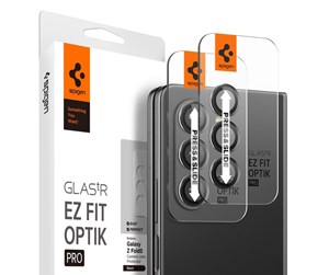 Mobil - Andre tilbehør - Spigen Glass tR EZ Fit Optik Pro 2 Pack - black - Samsung Galaxy Z Fold5 - AGL06524