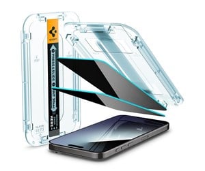 Mobil - Beskyttelsesglass - Spigen Glass tR EZ Fit (Privacy) 2 Pack - transparency - iPhone 15 Pro Max - AGL06874