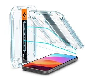 Mobil - Beskyttelsesglass - Spigen Glass tR EZ Fit 2 Pack - Transparency - iPhone 16/15 - AGL06903