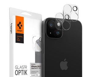 Mobil - Andre tilbehør - Spigen Glass tR Optik 2 Pack - crystal clear - iPhone 15/15 Plus/14/14 Plus - AGL06916