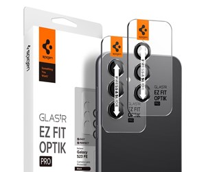 Mobil - Andre tilbehør - Spigen Glass tR EZ Fit Optik Pro Black 2 Pack - Samsung Galaxy S23 FE - AGL06987