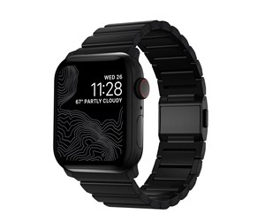 Smartklokke - Tilbehør - Nomad Titanium Band - black - Apple Watch Ultra 2/1 (49mm) 9/8/7 (45mm)/6/SE/5/4 (44mm)/3/2/1 (42mm) - NM1A41BXT0