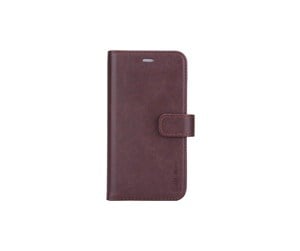 Mobil - Deksel og etui - Radicover Wallet Case iPhone 12 / 12 Pro Anti-Radiation Flipcover RFID Brown - RAD241