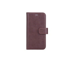 Mobil - Deksel og etui - Radicover Wallet Case iPhone 12 Mini Anti-Radiation Flipcover RFID Brown - RAD237