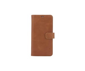 Mobil - Deksel og etui - Radicover Radiationprotected Mobilewallet Leather iPhone 11 Pro Max 2in1 Magnetic Case Brown 3-Led RFID - RAD221