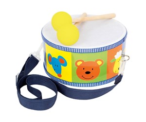 Treleker - Small Foot - Wooden Drum Animals with Sticks 3dlg - 3315