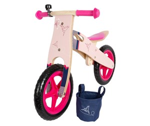 Utendørsleker - Small Foot - Wooden Balance Bike Hummingbird Pink - 11613