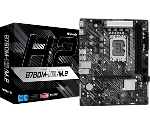 Hovedkort - ASRock B760M-H2/M.2 Hovedkort - Intel B760 - Intel LGA1700 socket - DDR5 RAM - Micro-ATX - 90-MXBN00-A0UAYZ