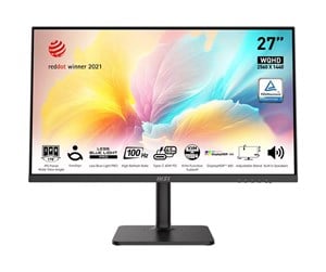 Skjerm - 27" MSI Modern MD272QXP - 2560x1440 - 100Hz - IPS - HDR400 - 65W USB-C - MODERNMD272QXP