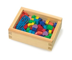 Babyleker - Small Foot - Wooden Thread Beads 84pcs. - 11060