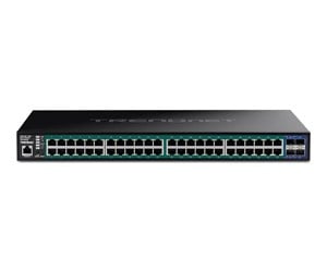 Switch/splitter - TRENDnet TPE-3524S - switch - 52-port web - 52 ports - smart - rack-mountable - TAA Compliant - TPE-3524S