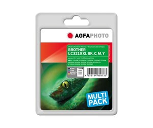 Printertilbehør blekk/toner - Agfa Photo Multi pack - 4-pack - black yellow cyan magenta - compatible - remanufactured - ink cartridge - Blekkpatron Blå - APB3219XLSETD