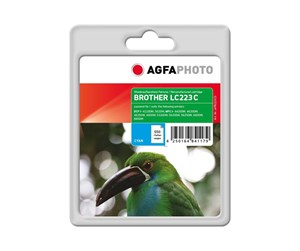 Printertilbehør blekk/toner - Agfa Photo - cyan - compatible - ink cartridge (alternative for: Brother LC-223C) - Blekkpatron Blå - APB223CD