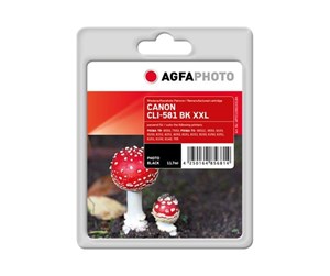 Printertilbehør blekk/toner - Agfa Photo - XXL size - photo black - compatible - ink cartridge - Blekkpatron Foto-sort - APCCLI581XXLBK