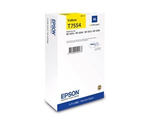 Printertilbehør blekk/toner - Epson T7554 - XL size - yellow - original - ink cartridge - Blekkpatron Yellow - C13T75544N