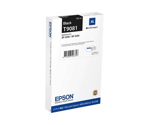 Printertilbehør blekk/toner - Epson T9081 - XL - black - original - ink cartridge - Blekkpatron Svart - C13T90814N