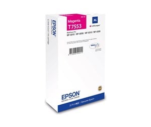 Printertilbehør blekk/toner - Epson T7553 - XL - magenta - original - ink cartridge - Blekkpatron Rød - C13T75534N