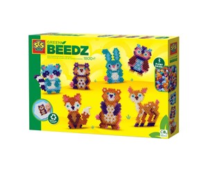 Kreative leker - SES Green Beedz - Iron on bead set Forest animals - 06407