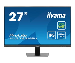 Skjerm - 27" iiyama ProLite XU2763HSU-B1 - LED monitor - Full HD (1080p) - 27" - XU2763HSU-B1