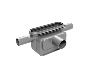 Dreneringsprodukter - Unidrain Outlet unit Ø50 mm horizontal incl. two side inlets and water trap - 1443.0050