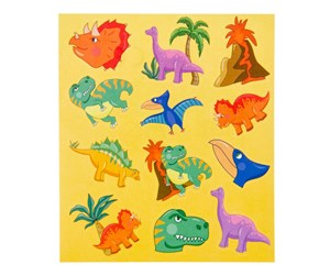 Kreative leker - LG-Imports Sticker sheet Dinosaur 12 pcs. - 8558