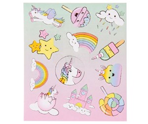 Kreative leker - LG-Imports Sticker sheet Unicorn - 8553