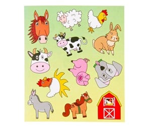 Kreative leker - LG-Imports Sticker sheet of farm animals - 8551