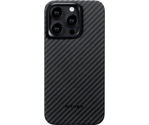 Mobil - Deksel og etui - PITAKA MagEZ 4 1500D case - black/grey twill - iPhone 15 Pro Max - KI1501PM